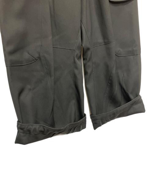 MAISON SPECIAL（メゾンスペシャル）MAISON SPECIAL (メゾンスペシャル) Chambray Wool Prime-Wide Three-Dimensional Cutting Cargo Pants ブラック サイズ:０の古着・服飾アイテム