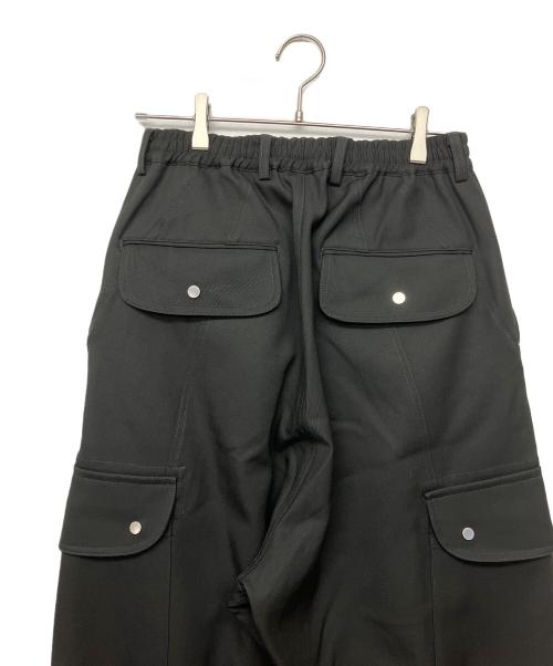 MAISON SPECIAL（メゾンスペシャル）MAISON SPECIAL (メゾンスペシャル) Chambray Wool Prime-Wide Three-Dimensional Cutting Cargo Pants ブラック サイズ:０の古着・服飾アイテム