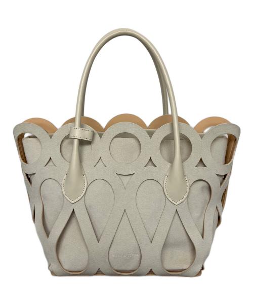 MARY AL TERNA（メアリオルターナ）MARY AL TERNA (メアリオルターナ) MAZE トートバッグ ベージュの古着・服飾アイテム