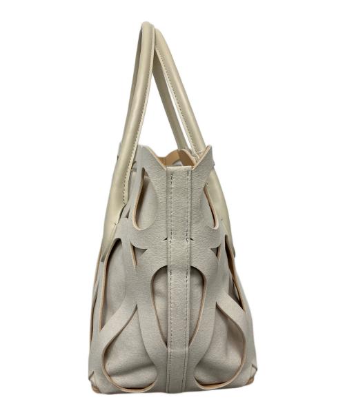 MARY AL TERNA（メアリオルターナ）MARY AL TERNA (メアリオルターナ) MAZE トートバッグ ベージュの古着・服飾アイテム