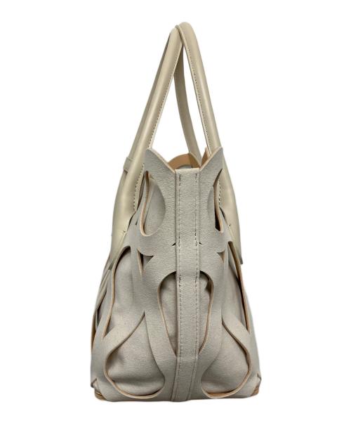 MARY AL TERNA（メアリオルターナ）MARY AL TERNA (メアリオルターナ) MAZE トートバッグ ベージュの古着・服飾アイテム