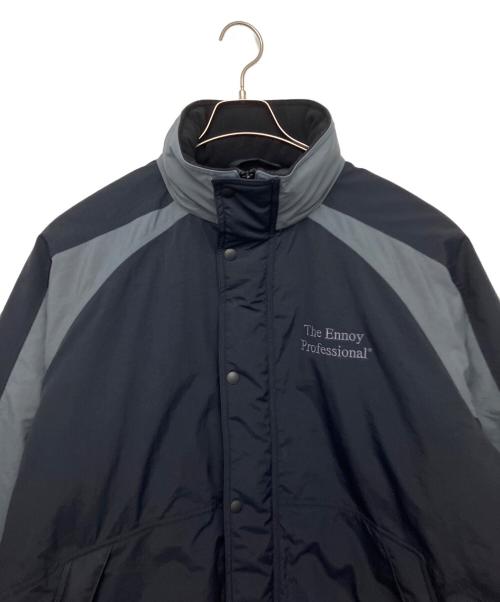 The Ennoy Professional（ザ エンノイ プロフェッショナル）THE ENNOY PROFESSIONAL (ザ エンノイ プロフェッショナル) PADDED NYLON BENCH COAT ブラック サイズ:Lの古着・服飾アイテム