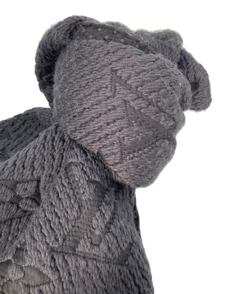 LOUIS VUITTON（ルイ ヴィトン）LOUIS VUITTON (ルイ ヴィトン) エシャルプ・ロゴマニア マフラー ブラックの古着・服飾アイテム