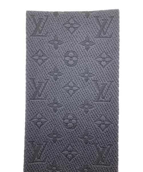 LOUIS VUITTON（ルイ ヴィトン）LOUIS VUITTON (ルイ ヴィトン) エシャルプ・ロゴマニア マフラー ブラックの古着・服飾アイテム