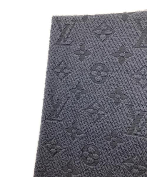 LOUIS VUITTON（ルイ ヴィトン）LOUIS VUITTON (ルイ ヴィトン) エシャルプ・ロゴマニア マフラー ブラックの古着・服飾アイテム