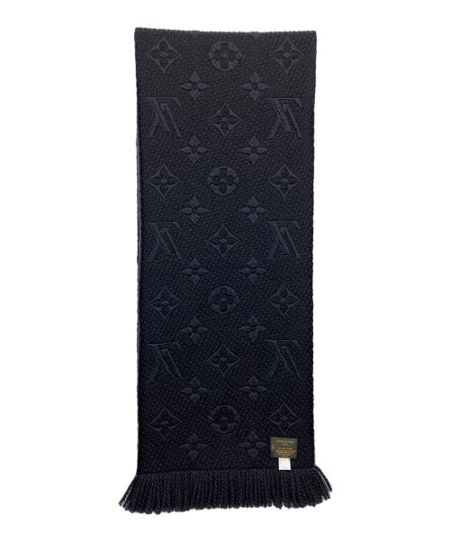 LOUIS VUITTON（ルイ ヴィトン）LOUIS VUITTON (ルイ ヴィトン) エシャルプ・ロゴマニア マフラー ブラックの古着・服飾アイテム