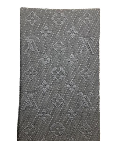 LOUIS VUITTON（ルイ ヴィトン）LOUIS VUITTON (ルイ ヴィトン) エシャルプ・ロゴマニア マフラー ブラックの古着・服飾アイテム