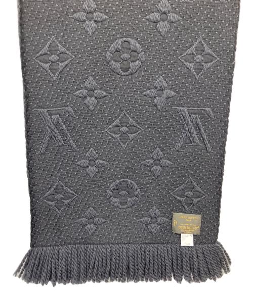 LOUIS VUITTON（ルイ ヴィトン）LOUIS VUITTON (ルイ ヴィトン) エシャルプ・ロゴマニア マフラー ブラックの古着・服飾アイテム