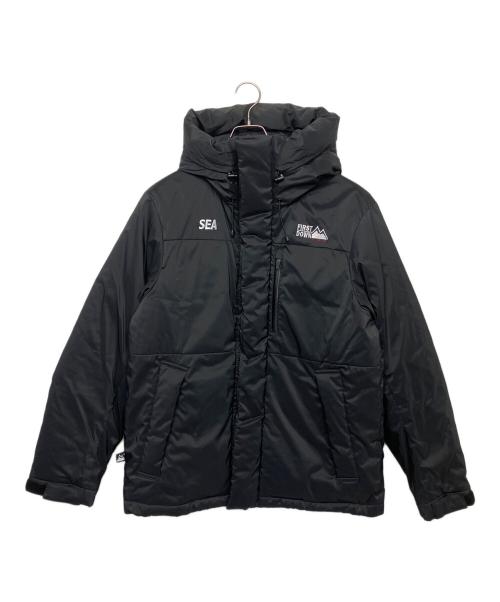FIRST DOWN（ファーストダウン）FIRST DOWN (ファーストダウン) WIND AND SEA (ウィンダンシー) FIRST DOWN(ファーストダウン)  WIND AND SEA(ウィンダンシー) ダウンジャケット642534 ブラック サイズ:Lの古着・服飾アイテム