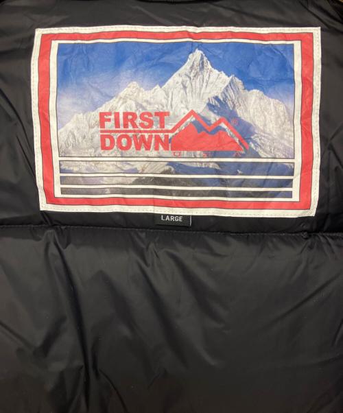 FIRST DOWN（ファーストダウン）FIRST DOWN (ファーストダウン) WIND AND SEA (ウィンダンシー) FIRST DOWN(ファーストダウン)  WIND AND SEA(ウィンダンシー) ダウンジャケット642534 ブラック サイズ:Lの古着・服飾アイテム