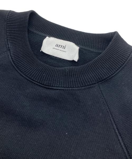 AMI PARIS（アミ パリス）AMI PARIS (アミ パリス) クルーネックスウェット ブラック サイズ:Mの古着・服飾アイテム