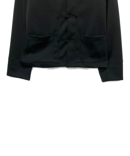 COMME des GARCONS（コムデギャルソン）COMME des GARCONS (コムデギャルソン) ポリエステルジャージチャイナジャケット ブラック サイズ:Mの古着・服飾アイテム