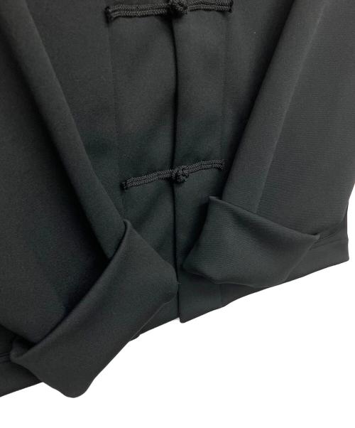 COMME des GARCONS（コムデギャルソン）COMME des GARCONS (コムデギャルソン) ポリエステルジャージチャイナジャケット ブラック サイズ:Mの古着・服飾アイテム