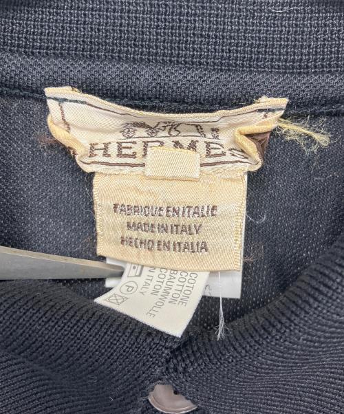 HERMES（エルメス）HERMES (エルメス) ポロシャツ ブラック サイズ:XSの古着・服飾アイテム