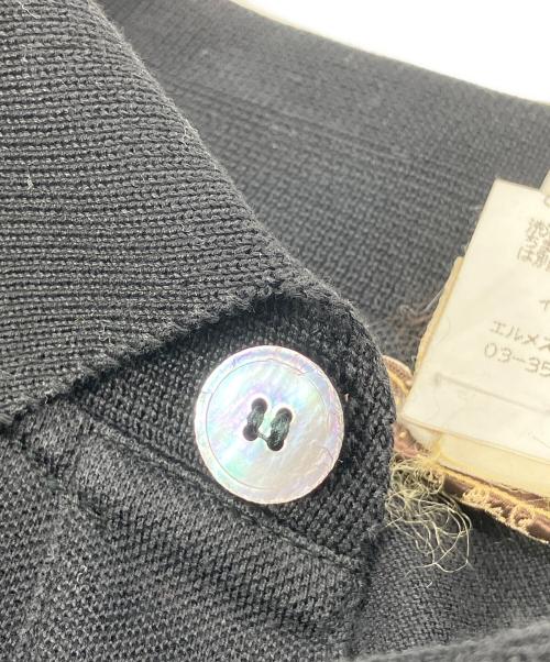 HERMES（エルメス）HERMES (エルメス) ポロシャツ ブラック サイズ:XSの古着・服飾アイテム