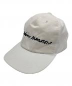 MM6 Maison Margielaエムエムシックスメゾンマルジェラ）の古着「キャップ」｜ホワイト