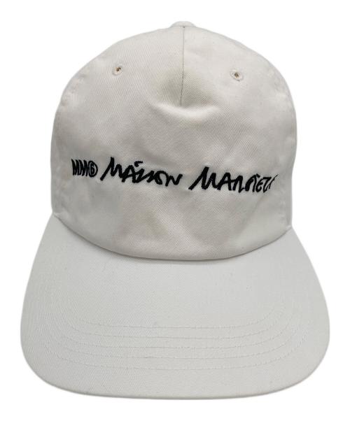 MM6 Maison Margiela（エムエムシックスメゾンマルジェラ）MM6 Maison Margiela (エムエムシックスメゾンマルジェラ) キャップ ホワイトの古着・服飾アイテム
