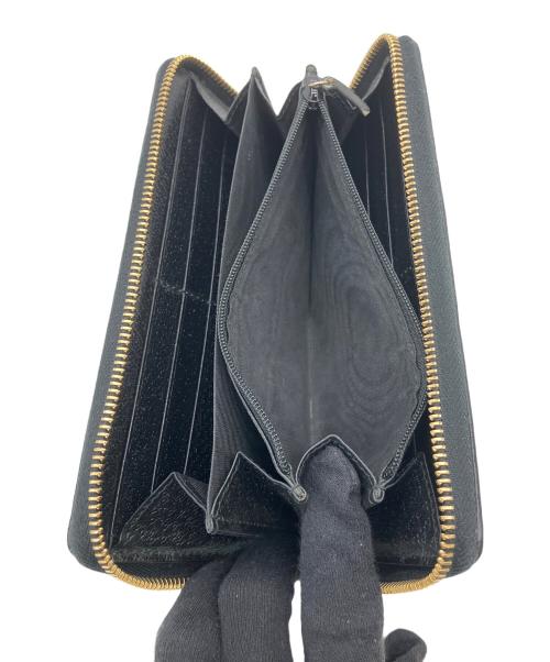 GUCCI（グッチ）GUCCI (グッチ) ジップアラウンドウォレット ブラックの古着・服飾アイテム