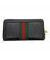 GUCCI (グッチ) ジップアラウンドウォレット ブラック：35000円