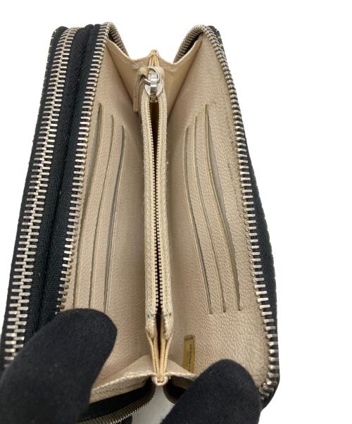 CHANEL（シャネル）CHANEL (シャネル) コンパクトウォレット ベージュ×ブラックの古着・服飾アイテム