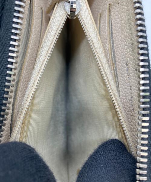 CHANEL（シャネル）CHANEL (シャネル) コンパクトウォレット ベージュ×ブラックの古着・服飾アイテム