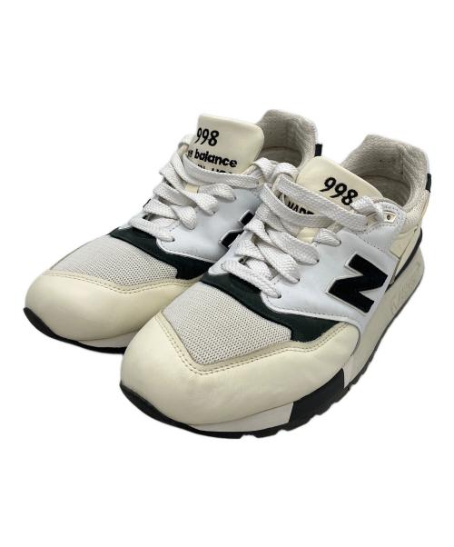 NEW BALANCE（ニューバランス）NEW BALANCE (ニューバランス) 998 ローカットスニーカー ベージュ×ブラック サイズ:28cmの古着・服飾アイテム