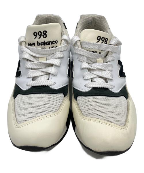 NEW BALANCE（ニューバランス）NEW BALANCE (ニューバランス) 998 ローカットスニーカー ベージュ×ブラック サイズ:28cmの古着・服飾アイテム