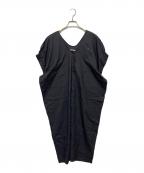 mina perhonenミナ ペルホネン）の古着「シルクコットンワンピース」｜ネイビー