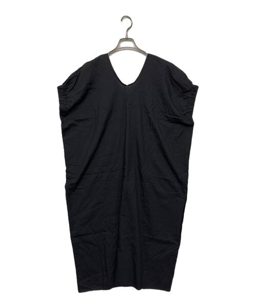 mina perhonen（ミナ ペルホネン）mina perhonen (ミナ ペルホネン) シルクコットンワンピース ネイビー サイズ:36の古着・服飾アイテム