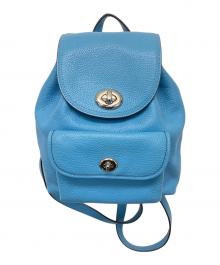 COACH（コーチ）の古着「ミニリュック」｜スカイブルー