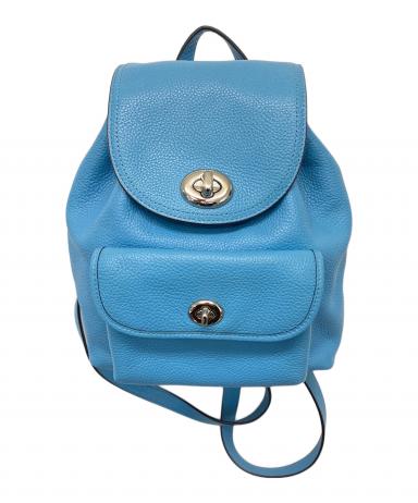 中古・古着通販】COACH (コーチ) ミニリュック スカイブルー|ブランド 中古・古着通販】COACH (コーチ) ミニリュック スカイブルー|ブランド