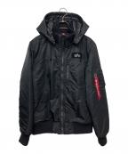 ALPHAアルファ）の古着「フライトジャケット」｜ブラック