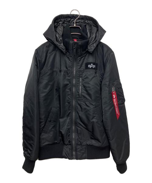 ALPHA（アルファ）ALPHA (アルファ) フライトジャケット ブラック サイズ:Lの古着・服飾アイテム