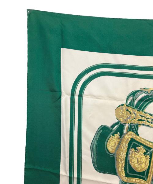 HERMES（エルメス）HERMES (エルメス) BRIDES de GALA　スカーフ グリーンの古着・服飾アイテム