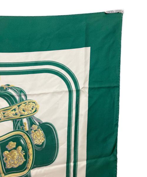 HERMES（エルメス）HERMES (エルメス) BRIDES de GALA　スカーフ グリーンの古着・服飾アイテム