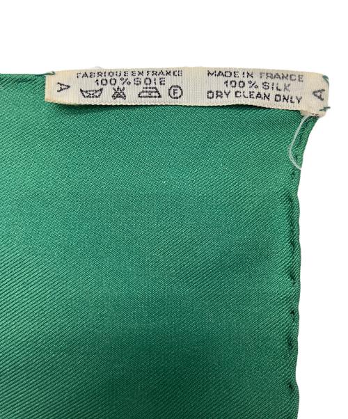 HERMES（エルメス）HERMES (エルメス) BRIDES de GALA　スカーフ グリーンの古着・服飾アイテム