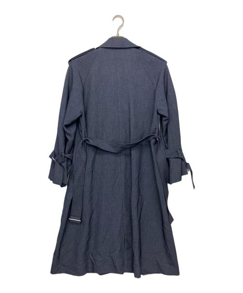 FRAY ID（フレイ アイディー）FRAY ID (フレイ アイディー) スプリングオーバートレンチコート インディゴ 未使用品の古着・服飾アイテム