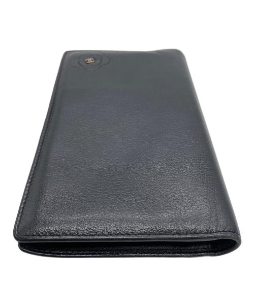 CHANEL（シャネル）CHANEL (シャネル) カメリア　長財布 ブラックの古着・服飾アイテム