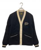 COOTIE PRODUCTIONSクーティープロダクツ）の古着「ノーカラージャケット」｜ブラック×ベージュ