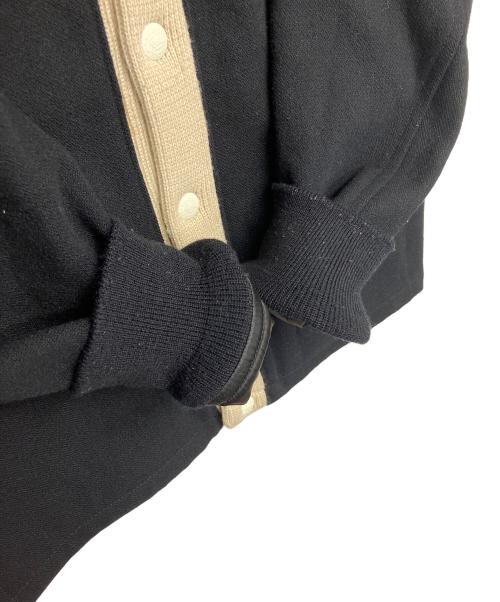 COOTIE PRODUCTIONS（クーティープロダクツ）COOTIE PRODUCTIONS (クーティープロダクツ) ノーカラージャケット ブラック×ベージュ サイズ:Sの古着・服飾アイテム