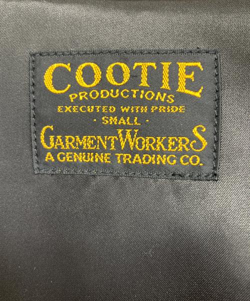 COOTIE PRODUCTIONS（クーティープロダクツ）COOTIE PRODUCTIONS (クーティープロダクツ) ノーカラージャケット ブラック×ベージュ サイズ:Sの古着・服飾アイテム