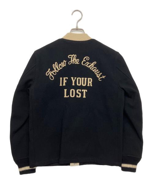 COOTIE PRODUCTIONS（クーティープロダクツ）COOTIE PRODUCTIONS (クーティープロダクツ) ノーカラージャケット ブラック×ベージュ サイズ:Sの古着・服飾アイテム