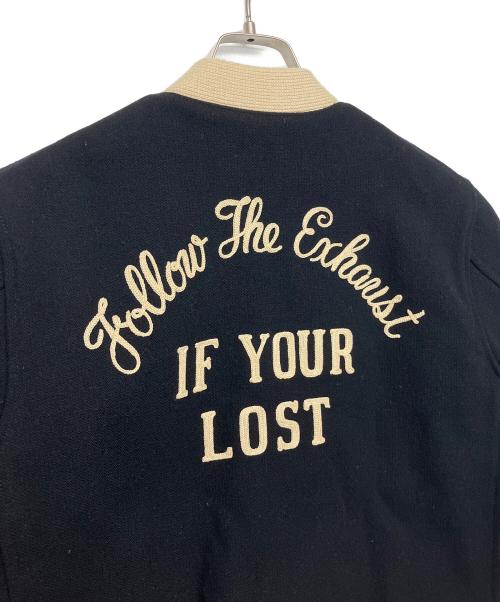 COOTIE PRODUCTIONS（クーティープロダクツ）COOTIE PRODUCTIONS (クーティープロダクツ) ノーカラージャケット ブラック×ベージュ サイズ:Sの古着・服飾アイテム