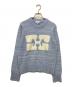 Ganni（ガニー）の古着「Graphic O-neck Pullover Butterfly」｜ブルー×ホワイト