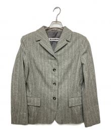 JIL SANDER（ジルサンダー）の古着「ピンストライプ柄ジャケット」｜グレー