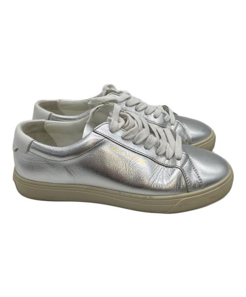 Saint Laurent Paris（サンローランパリ）Saint Laurent Paris (サンローランパリ) ローカットスニーカー シルバー サイズ:36の古着・服飾アイテム