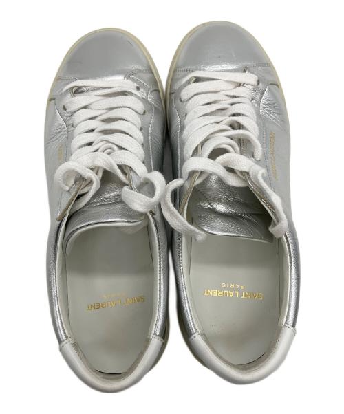 Saint Laurent Paris（サンローランパリ）Saint Laurent Paris (サンローランパリ) ローカットスニーカー シルバー サイズ:36の古着・服飾アイテム