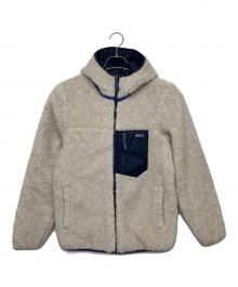 Patagonia（パタゴニア）の古着「キッズ・リバーシブル・レディ・フレディ・フーディ」｜ホワイト×ネイビー