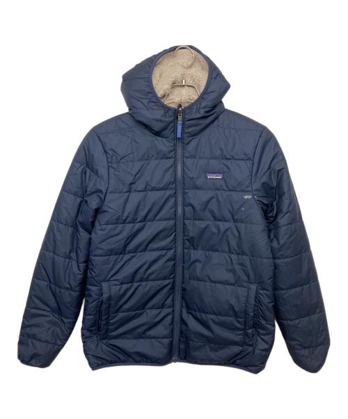 Patagonia（パタゴニア）Patagonia (パタゴニア) キッズ・リバーシブル・レディ・フレディ・フーディ ホワイト×ネイビー サイズ:XXLの古着・服飾アイテム