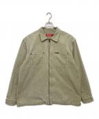 SUPREMEシュプリーム）の古着「Washed Corduroy Zip Up Shirt SS24」｜カーキ